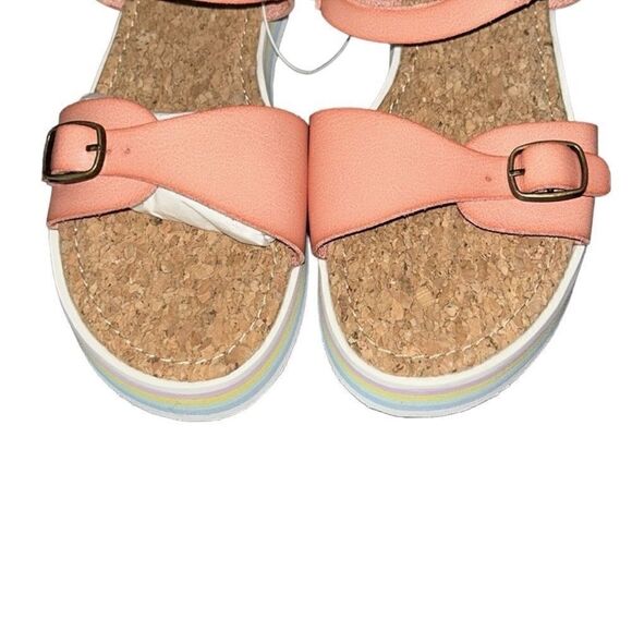 Sugar Kids Girls Rose Pink Sandals(Size 4M) - Picture 7 of 8